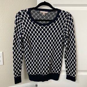 Banana republic factory pattern sweater small navy